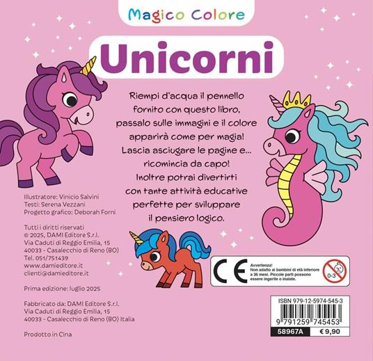 Unicorni. Magico colore. Con pennello ad acqua - Serena Vezzani - 5