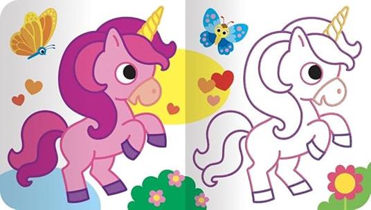 Colora gli unicorni scintillanti. Ediz. a colori - Vinicio Salvini - copertina