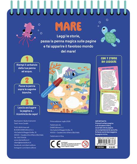 Mare. Ediz. a spirale. Con penna magica ad acqua - Anna Casalis - 2