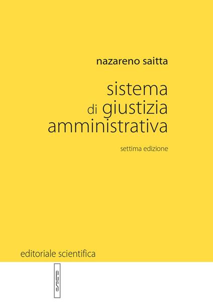 Sistema di giustizia amministrativa - Nazareno Saitta - copertina