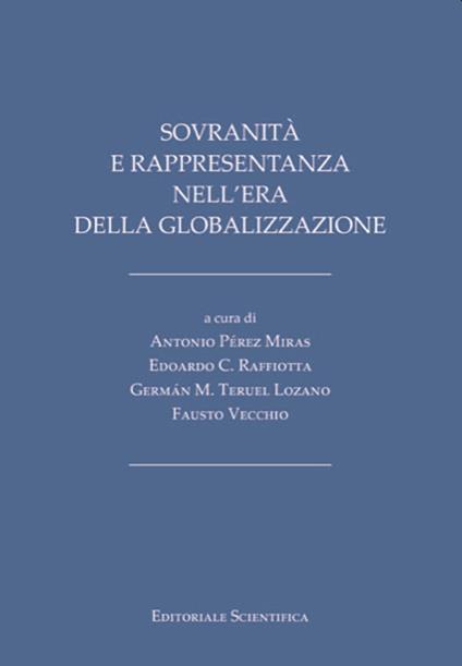 Sovranità e rappresentanza nell'era della globalizzazione - copertina