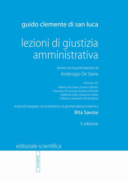 Lezioni di giustizia amministrativa - Guido Clemente di San Luca - copertina