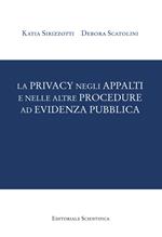 La privacy negli appalti e nelle altre procedure ad evidenza pubblica
