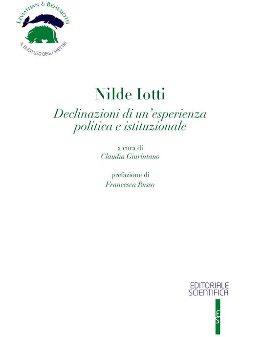 Nilde Iotti. Declinazioni di un'esperienza politica e istituzionale - copertina