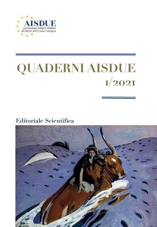 Quaderni AISDUE (2021). Vol. 1 - copertina