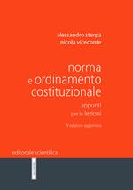 Norma e ordinamento costituzionale. Appunti per le lezioni