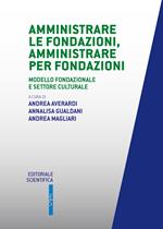 Amministrate le fondazioni, amministrare per fondazioni. Modello fondazionale e settore culturale