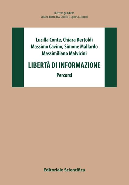 Libertà di informazione. Percorsi - Lucilla Conte,Chiara Bertoldi,Massimo Cavino - copertina