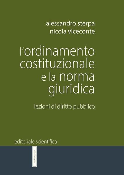 L'ordinamento costituzionale e la norma giuridica. Lezioni di diritto pubblico - Alessandro Sterpa,Nicola Viceconte - copertina