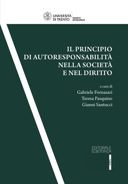 Il principio di autoresponsabilità nella società e nel diritto - copertina