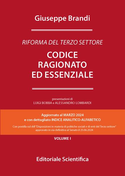 Codice ragionato ed essenziale. Riforma del Terzo settore - Giuseppe Brandi - copertina