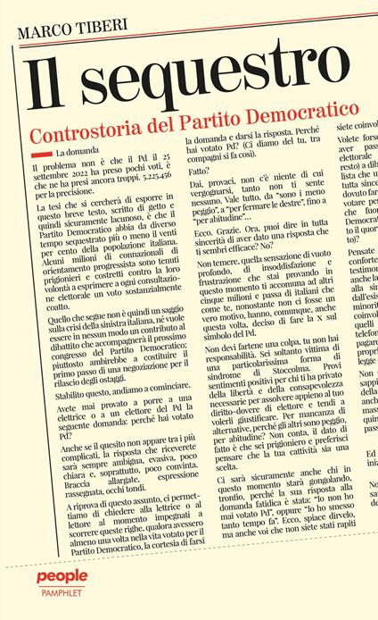 Il sequestro. Controstoria del Partito Democratico - Marco Tiberi - ebook