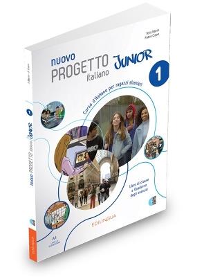 Nuovo progetto italiano. Junior 1. Libro di classe e quaderno degli esercizi. Corso d'italiano per ragazzi stranieri. Livello elementare (A1) - Telis Marin,Fabio Caon - copertina