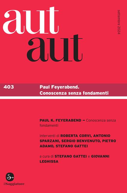 aut aut 403 - AA.VV.,Stefano Gattei,Giovanni Leghissa - ebook