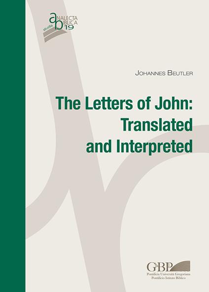 Letters of John. Translated and interpreted - Johannes Beutler - copertina