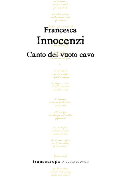 Canto del vuoto cavo - Francesca Innocenzi - copertina
