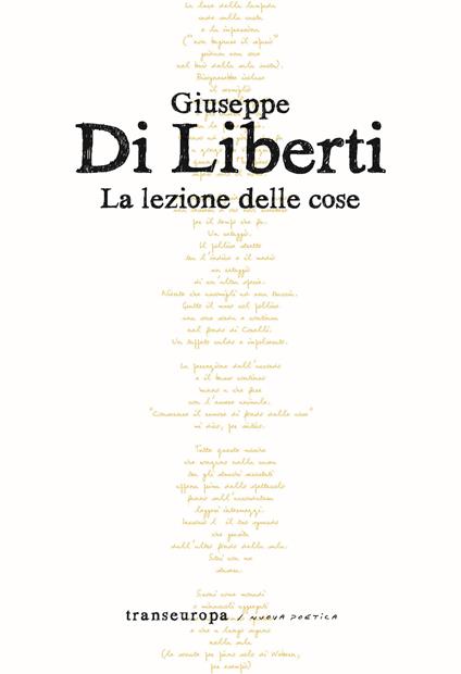 La lezione delle cose - Giuseppe Di Liberti - copertina