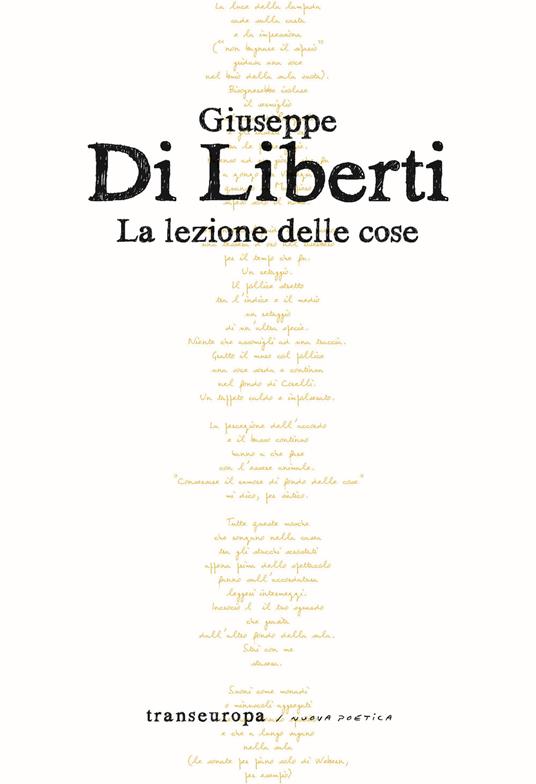 La lezione delle cose - Giuseppe Di Liberti - copertina