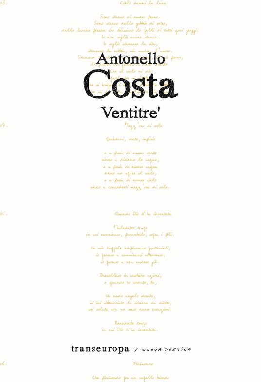 Ventitré - Antonello Costa - copertina