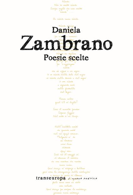 Poesie scelte - Daniela Zambrano - copertina
