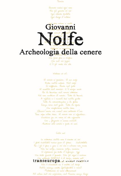 Archeologia della cenere - Giovanni Nolfe - copertina