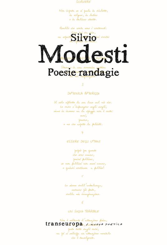 Poesie randagie - Silvio Modesti - copertina