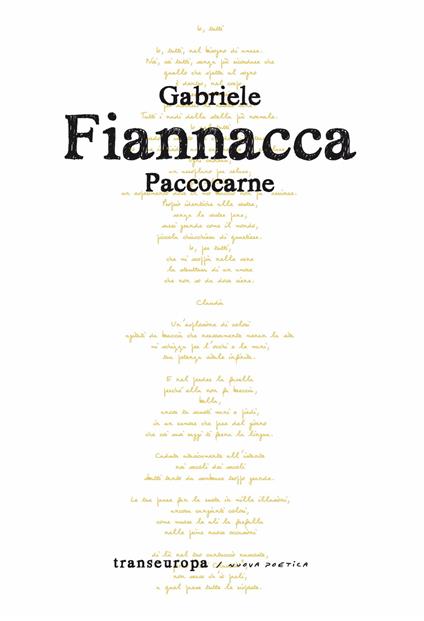 Paccocarne - Gabriele Fiannacca - copertina