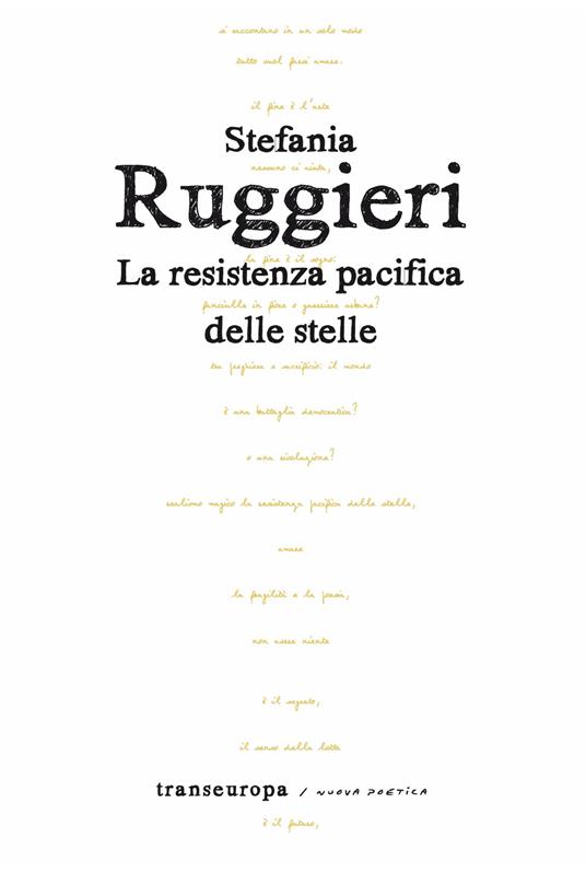 La resistenza pacifica delle stelle - Stefania Ruggieri - copertina