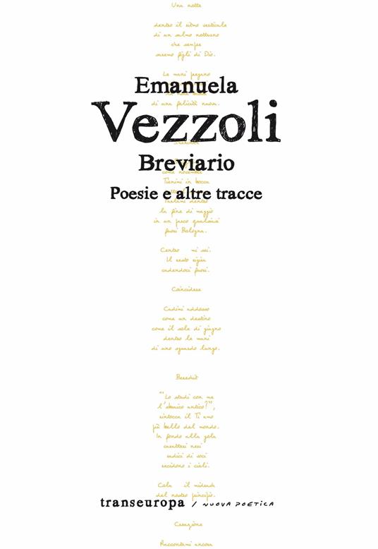 Breviario. Poesie e altre tracce - Emanuela Vezzoli - copertina