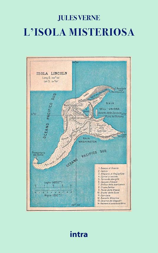 L'isola misteriosa - Jules Verne - copertina