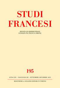 Studi francesi. Ediz. italiana e francese. Vol. 195: Christine de Pizan en 2021: traditions, filiations, genèse et diffusion des textes.