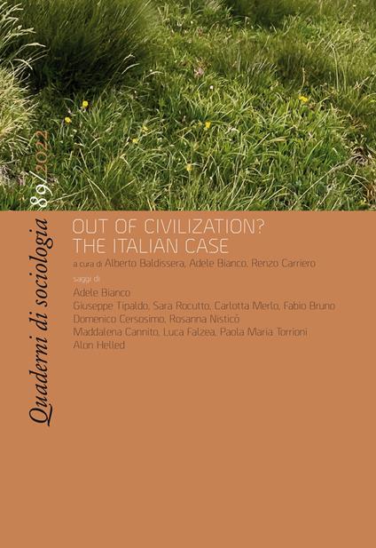 Quaderni di sociologia (2022). Vol. 89: Out of civilization? The Italian case - copertina
