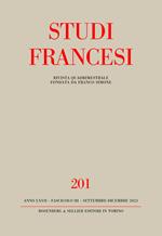 Studi francesi. Vol. 201