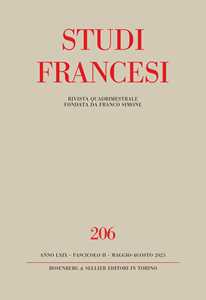 Studi francesi. Ediz. multilingue. Vol. 206: Reconstruire le passé: IA, philologie et imagerie au secours des manuscrits brûlés