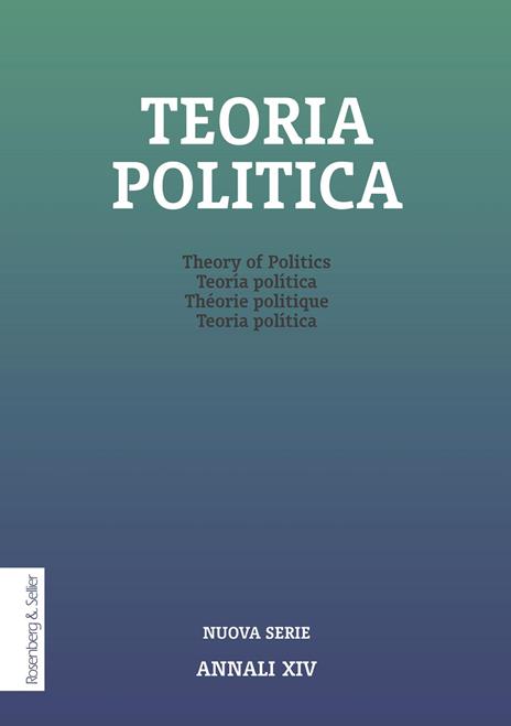 Teoria politica (2024). Vol. 14 - copertina