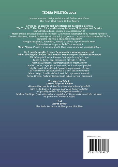 Teoria politica (2024). Vol. 14 - 2