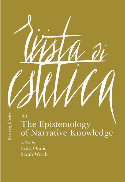 Rivista di estetica (2025). Vol. 88: The epistemology of narrative knowledge - copertina