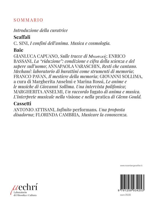 Magazzini Mechrí (2026). Vol. 1: L' anima, la musica - 2