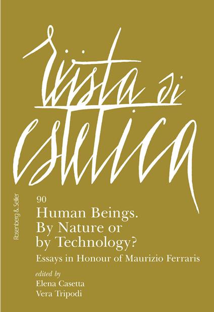 Rivista di estetica (2025). Vol. 90: Human beings. By nature or by technology? - copertina