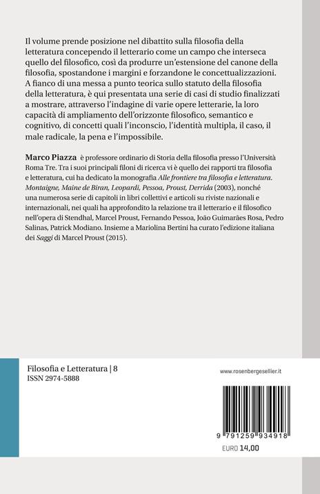 Letteratura che fa filosofia - Marco Piazza - 2