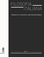 Filosofia italiana (2021). Vol. 1