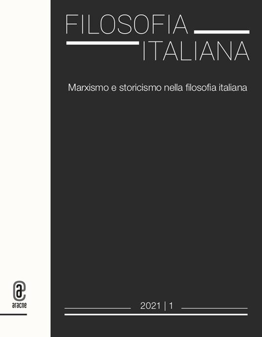 Filosofia italiana (2021). Vol. 1 - copertina