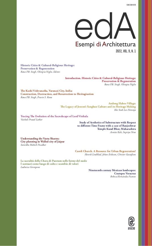 EDA. Esempi di architettura 2022. International journal of architecture and engineering (2022). Vol. 9\1 - copertina