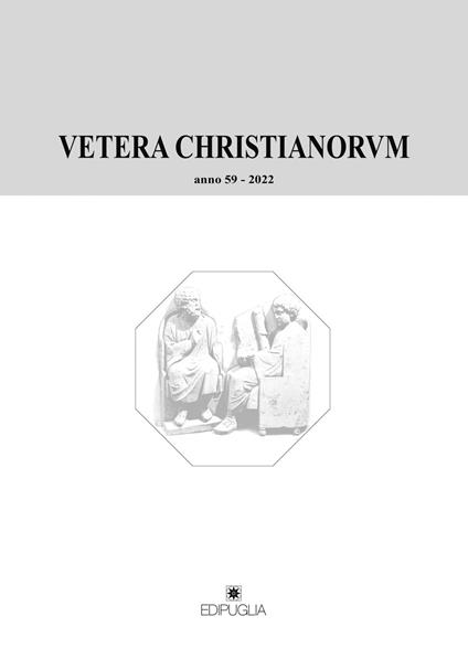 Vetera christianorum. Rivista del Dipartimento di studi classici e cristiani dell'Università degli studi di Bari (2022). Vol. 59 - copertina