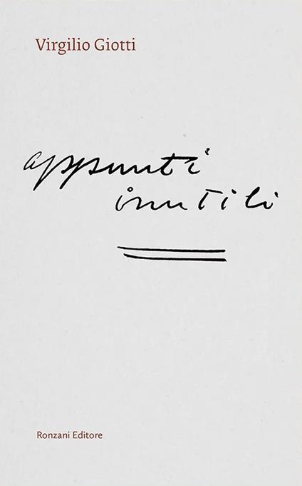 Appunti inutili - Virgilio Giotti - copertina