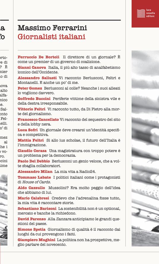 Giornalisti italiani - Massimo Ferrarini - copertina
