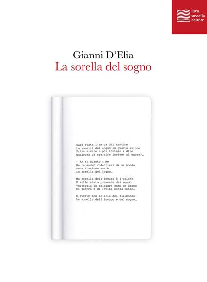 La sorella del sogno - Gianni D'Elia - copertina