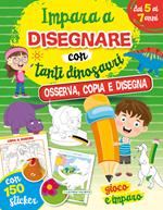 Impara a disegnare con gli animali e con tanti dinosauri