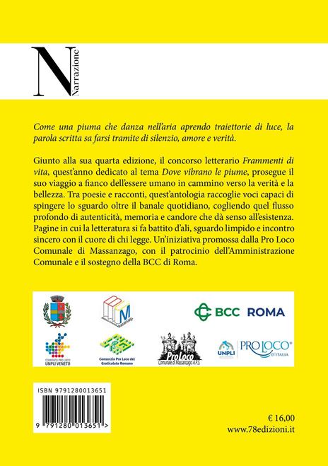 Dove vibrano le piume. Concorso Letterario Frammenti di vita. IV edizione - 2