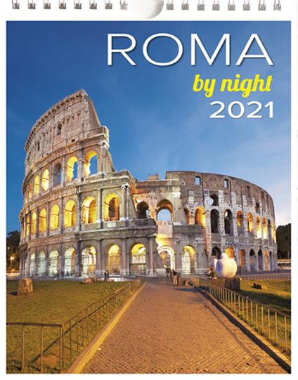 Calendario Medio Roma Notte Colosseo - copertina
